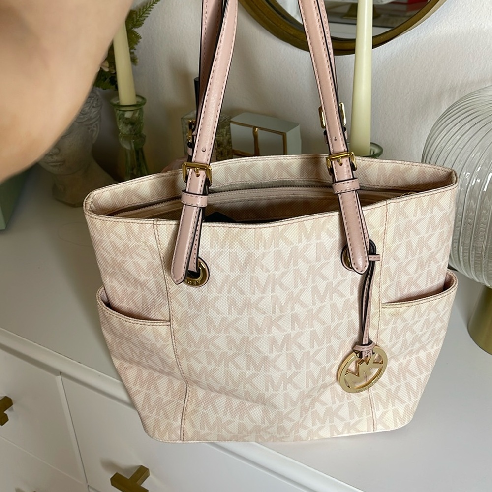 Light pink MK Michael kors tote purse
